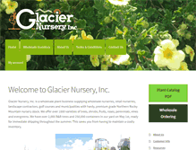 Tablet Screenshot of glaciernursery.com